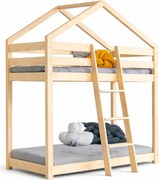 Piętrowe łóżko domek dla dzieci P8-K39