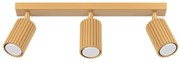 Listwa oświetleniowa 3-punktowa KARBON 3L złota ryflowana SOLLUX  LIGHTING