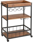 Wózek do serwowania Wenko Rustico, 89,5 x 40 x 80cm