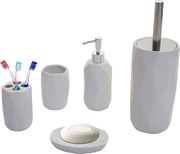 5-częściowy zestaw łazienkowy MCW-H88,  biały