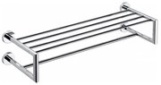 Sapho - Wieszak ścienny na ręczniki z półką X-ROUND 22,5x65,5 cm chrom błyszczący
