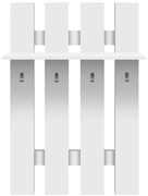 Biały wieszak ścienny na kurtki F0-E80