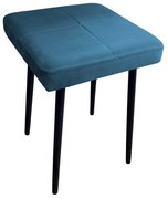 Taboret MAX MG33 niebieski podstawa czarna