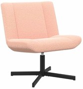Różowy minimalistyczny fotel obrotowy B5-W26