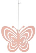 Wiszący metalowy motyl PASTEL BUTTERFLY - różne kolory Kolor: Różowy