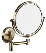 Lusterko kosmetyczne 18x25 cm brązowe