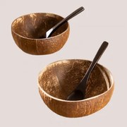 Pack 2 Misek Kokosowych I 2 Łyżek Island Miel - Sklum