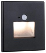 Paulmann 93135 - LED/1,2W Oświetlenie schodowe z czujnikiem EDGE 230V czarne