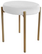 TABORET DIOR STOŁEK LOFT metal podstawa złota MG39