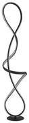 Globo 67341SS - LED Lampa podłogowa SWIRL LED/36W/230V czarna
