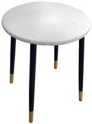 Taboret TRIX AL12 biało-szary podstawa czarna/złota