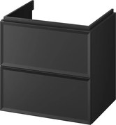 Cersanit S1021-002 - Wisząca szafka łazienkowa pod umywalkę MILLE 60x45 cm czarna