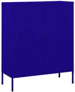 Granatowa szafka gospodarcza w stylu industrialnym H6-D23