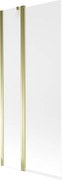 Mexen Flip parawan nawannowy 2-skrzydłowy 80 x 150 cm, szron, złoty - 894-080-101-50-30