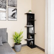 Półka narożna antracyt 37x37x140.1 tera