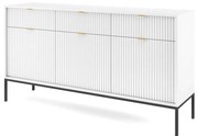 Komoda MILONA 3D3S 154 cm biała mat PIASKI Meble