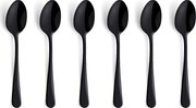 Zestaw 6 łyżeczek do espresso Austin ze stali nierdzewnej z matową powłoką PVD w kolorze czarnym