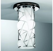 SIRU - Oświetlenie punktowe ORIONE 1xG9/30W/230V chrom/białe Szkło weneckie