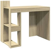 Proste biurko w kolorze dębu sonoma D9-W44