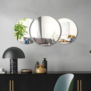 Naklejka na ścianę 26x26 cm Half-moon Mirror – Ambiance