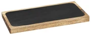 Czarno-naturalny drewniany półmisek 30x15 cm – Wenko