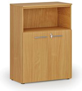 Szafa biurowa kombinowana PRIMO WOOD, 800 x 420 x 1087 mm, buk