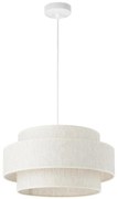 Lampa wisząca BOHO na lince 1xE27/60W/230V śr. 40 cm biała