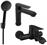 Mexen Pecos R75 zestaw wannowy, czarny - 72703R75-70