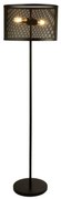 Searchlight EU2832-2BK - Lampa podłogowa FISHNET 2xE27/60W/230V czarny