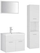 Podwieszane meble łazienkowe z umywalką 60 cm biały mat L1-D31