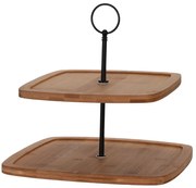 Patera dwupiętrowa z bambusa