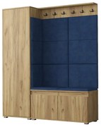 Garderoba do przedpokoju SINGAPUR 154 dąb craft/granatowy MEBLOWA 1