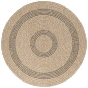 Czarno-beżowy okrągły dywan odpowiedni na zewnątrz ø 160 cm Comilla – Ayyildiz Carpets