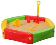 Plastikowa piaskownica dla dzieci z plandeką,średnica 120 cm
