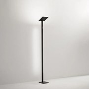 Lampa podłogowa LED QUADRA Black z metalu, wys. 180 cm, Perenz