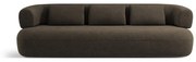 Brązowa sofa z materiału bouclé 226 cm Jenny – Micadoni Home