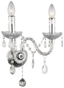 KINKIET ŚCIENNY EBT017-2W Transparentny