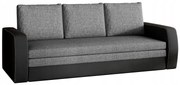 Sofa rozkładana z funkcją spania INVERSA szara/czarna ELTAP