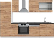 Aneks kuchenny gold power dąb/biały 300x46x81.6 fame-line