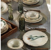 Zestaw obiadowy 18 szt. wielobarwny/porcelana