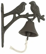 Dzwonek żeliwny Ptaszki, 18,5 cm