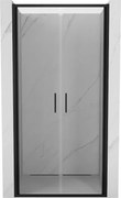Mexen Exo-B Duo drzwi prysznicowe podwójne uchylne 70 cm, transparent, czarne - 814-070-000-70-00