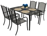 Metalowy zestaw ogrodowy NANCY 1+4