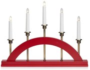 Czerwona świąteczna dekoracja świetlna Bridge – Markslöjd