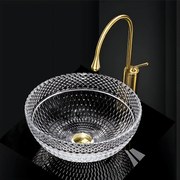 Umywalka nablatowa Rea Sue Transparent