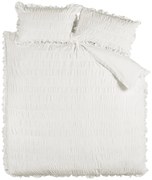 Biała pościel dwuosobowa z kory 200x200 cm Seersucker Frill – Catherine Lansfield