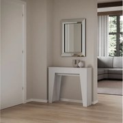 Konsola rozkładana 90x25/181 cm Narrow Frassino biała