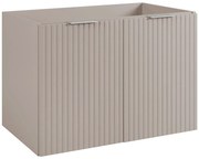 Kaszmirowa ryflowana szafka łazienkowa dwudrzwiowa 80 cm L9-A65