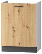 Szafka pod zlew 60 CLARA D60ZL P/L dąb STOLKAR