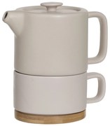 Dzbanek do herbaty z filiżanką NATURAL, 400 ml + 250 ml